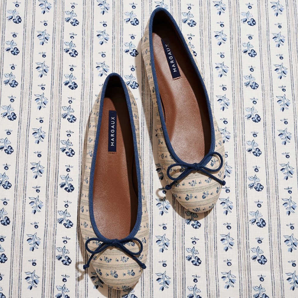 New Margaux x Schumacher Cabanon Stripe Flats 6 36
